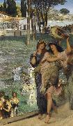 Alma-Tadema, Sir Lawrence On the Road to the Temple of Ceres (mk23) Sweden oil painting artist
